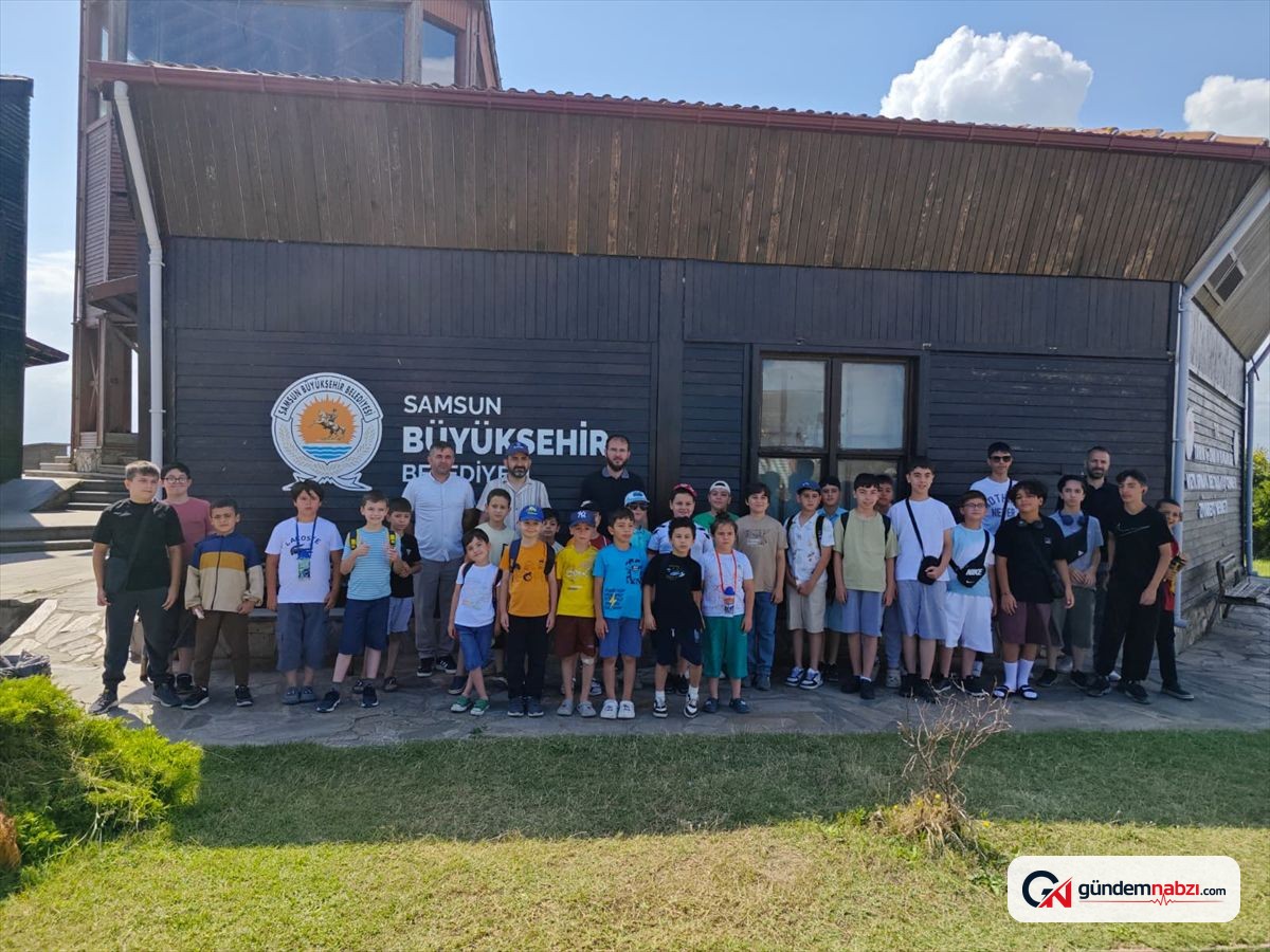 Samsun'da Kur'an kursu öğrencileri Kızılırmak Deltası'nı gezdi