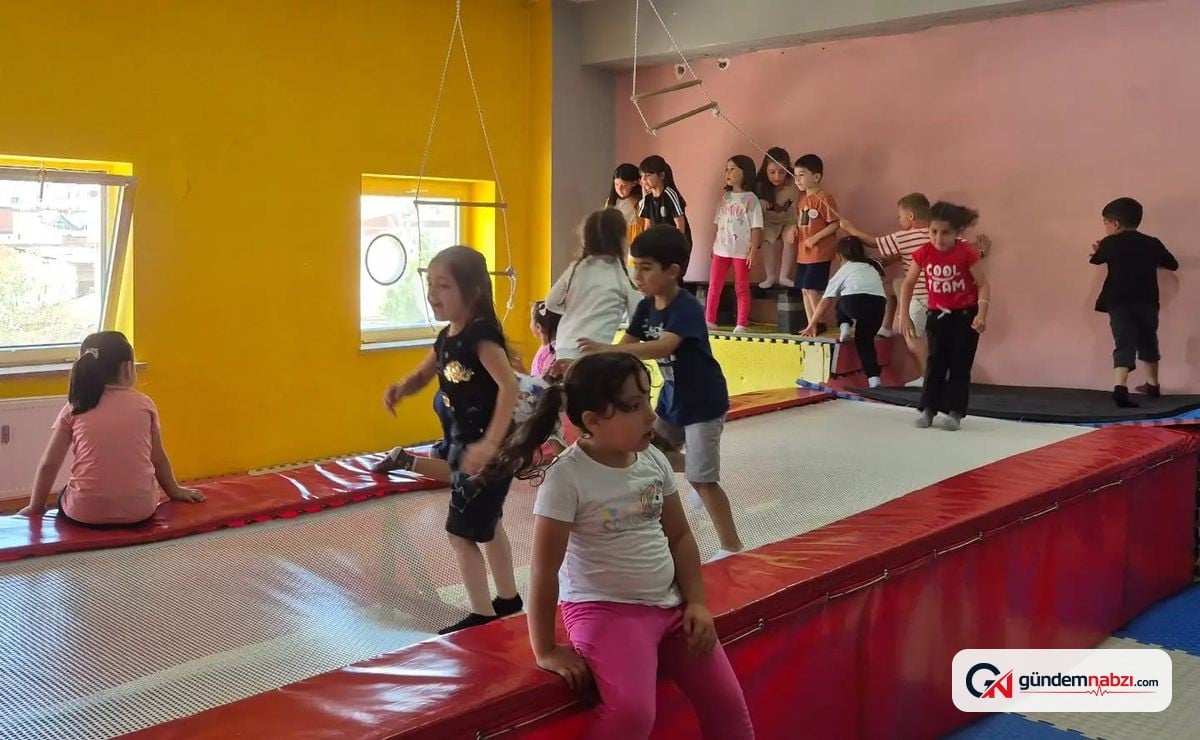 Bayburt'ta Yaz Kur'an kurslarında sportif faaliyetler düzenleniyor