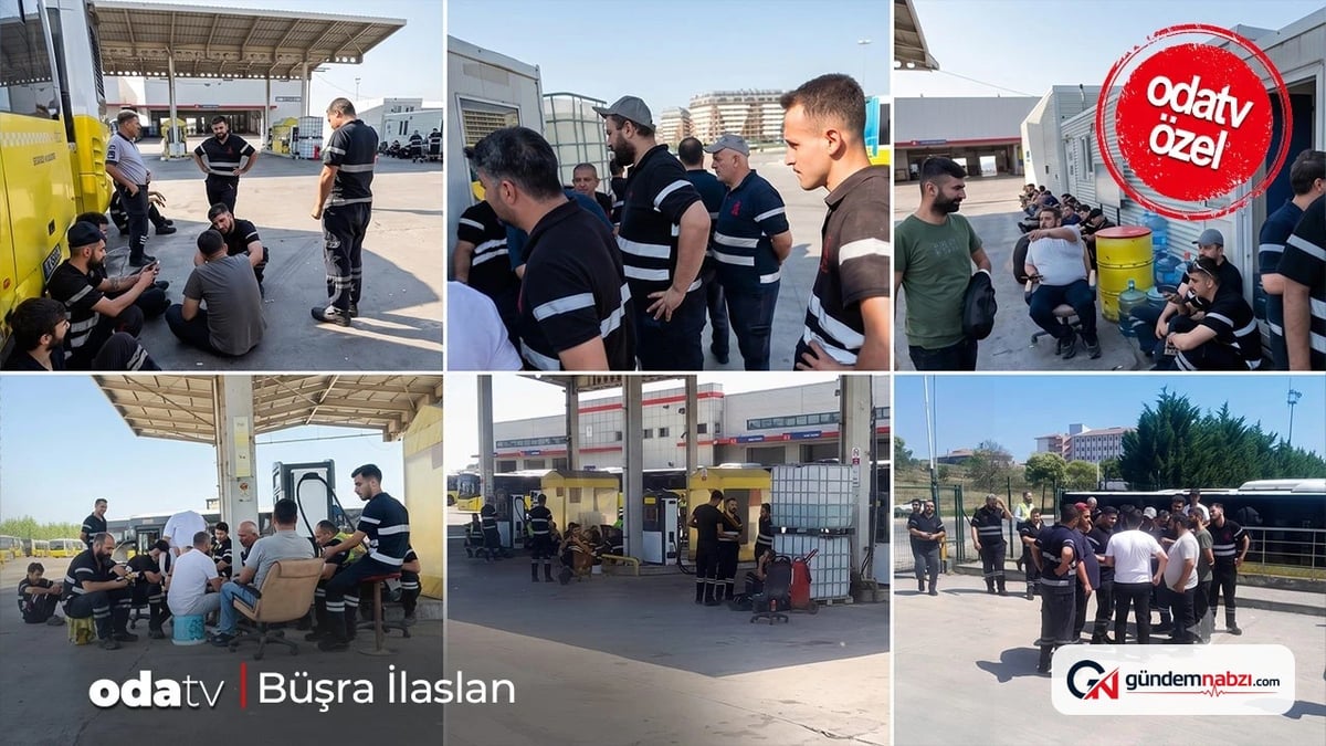 İETT Kurtköy Garajı'nda 260 işçi grev başlattı