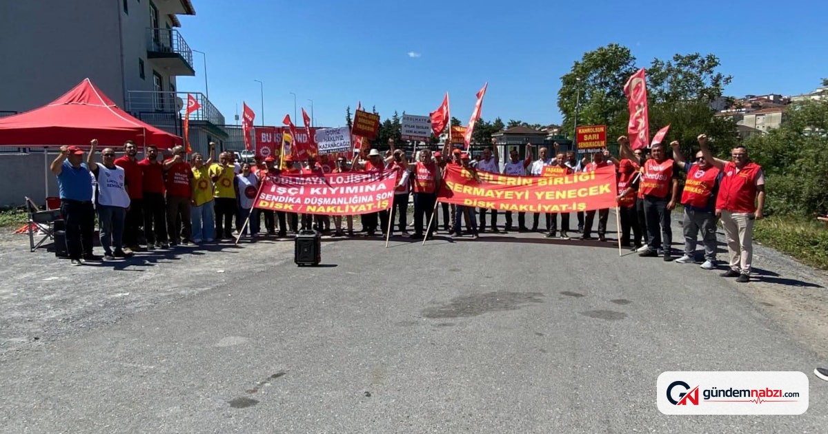 Kocaeli'de Lojistik üssünde grev: 100 işçi iş bıraktı