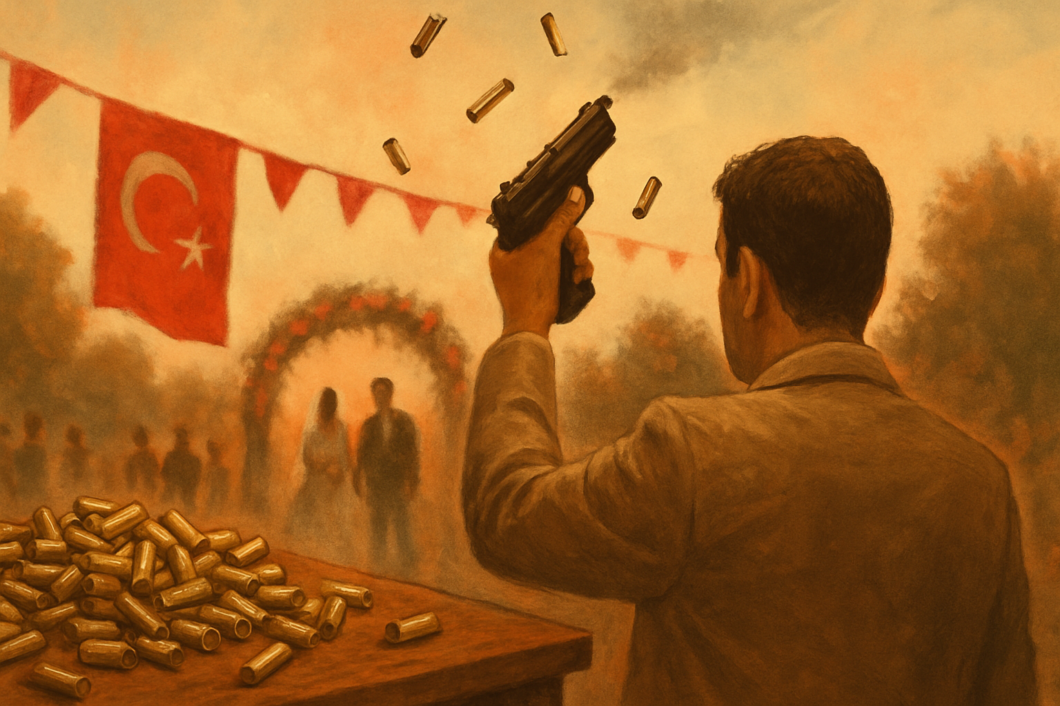 Düğünde 1361 mermi atıldı: Sanık tahliye edildi
