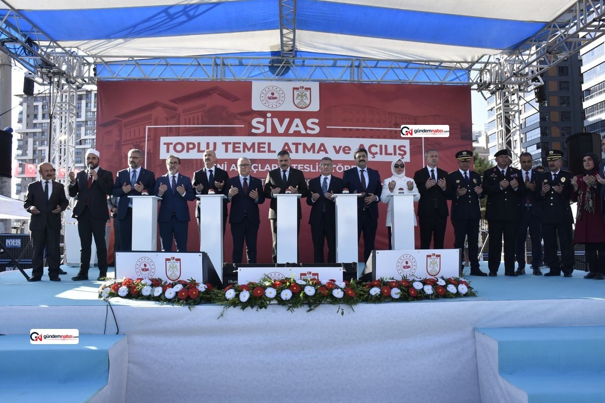 İçişleri Bakanı Çiftçi, Sivas'ta temel atma törenlerine katıldı