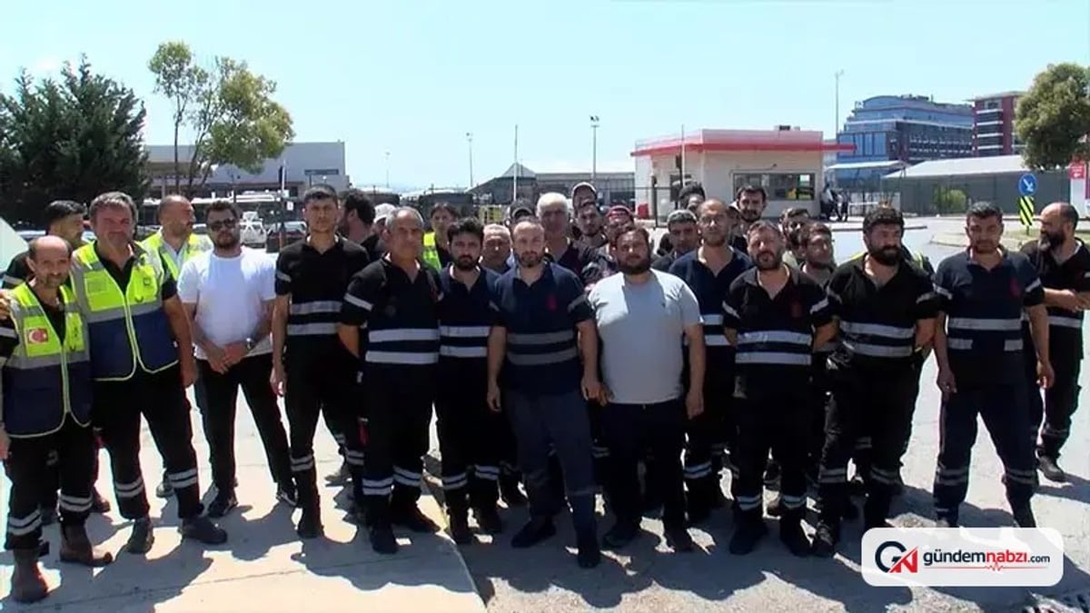 İstanbul'da İETT işçileri iş yavaşlatma eylemi yaptı