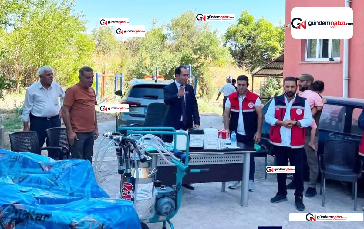 Adıyaman'da 14 üreticiye süt sağım makinesi desteği verildi