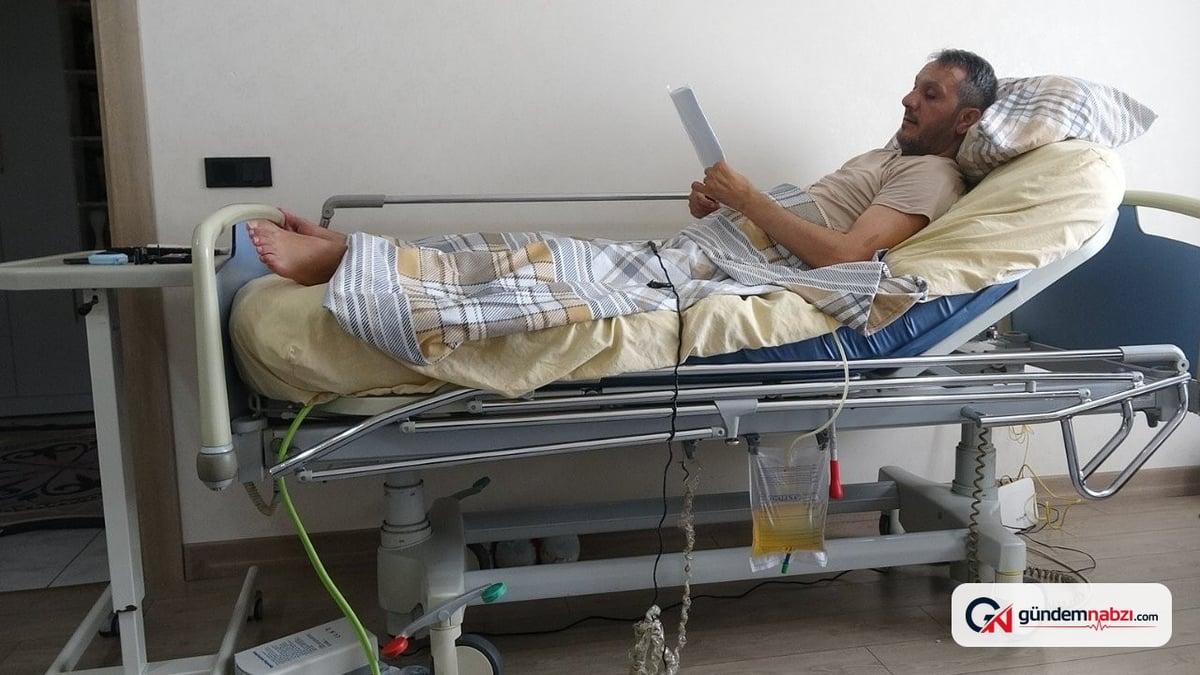 Kilis'te boyun fıtığı ameliyatı olan taksici felç kaldı