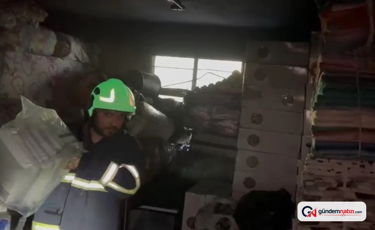 Osmaniye'de odunluk yangını eve sıçramadan söndürüldü