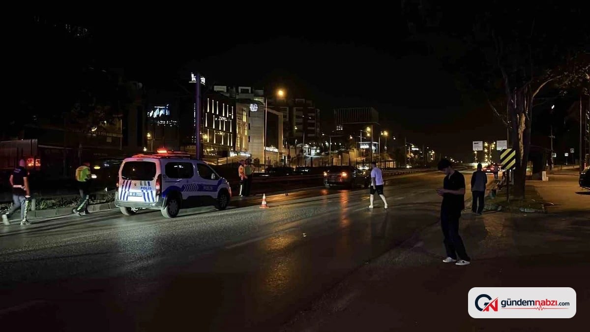 Bursa Nilüfer'de yayaya otomobil çarptı: 53 yaşındaki adam yaralandı