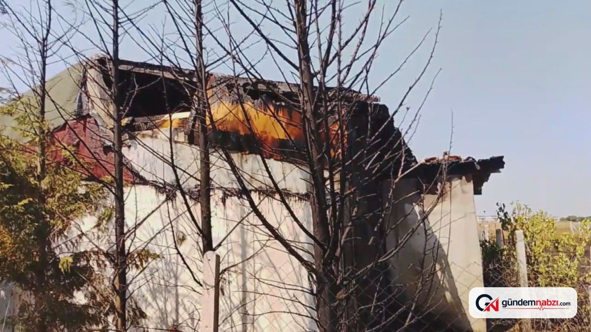 Silivri Değirmenköy'de otluk yangını çiftlik evine sıçradı