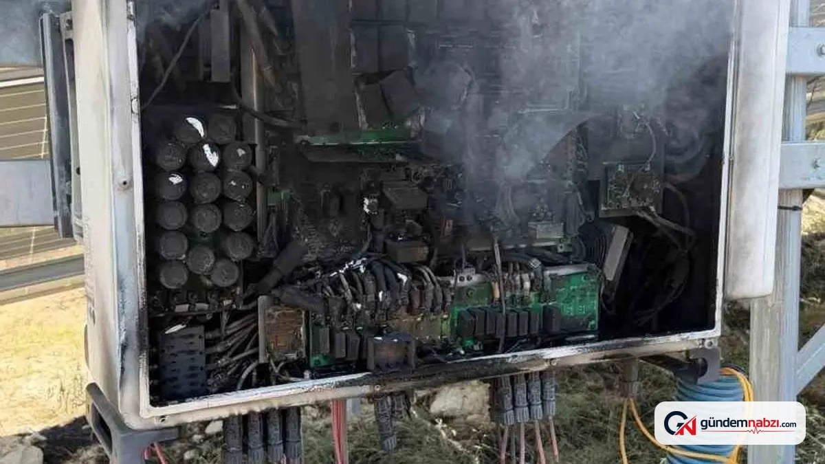 Burdur'da güneş enerji santralinde trafo yangını
