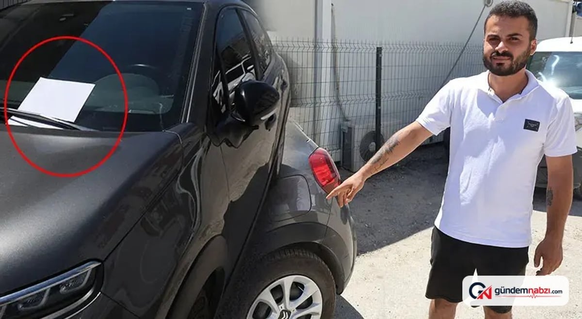 Hatay'da çarptığı aracın camına numarasını bıraktı