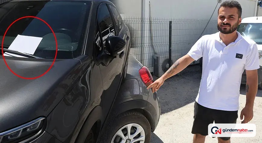 Hatay'da çarptığı aracın camına numarasını bıraktı