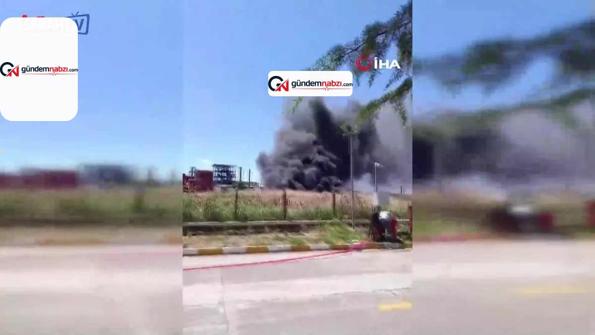 Kırklareli'nde kimya fabrikasında yangın çıktı