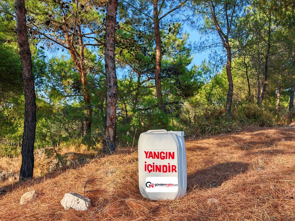Balıkesir'de emeklilerden orman yoluna su bidonlu önlem
