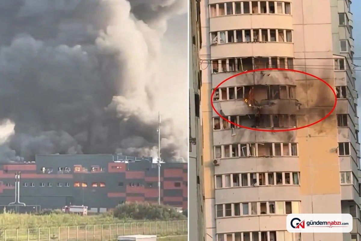 Moskova'ya 390'dan fazla İHA'yla saldırı düzenlendi