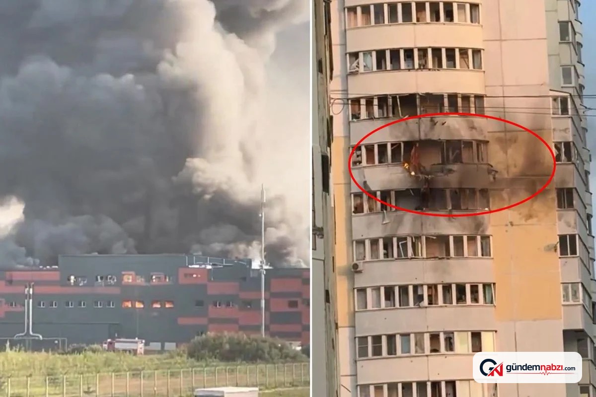 Moskova'ya 390'dan fazla İHA'yla saldırı düzenlendi