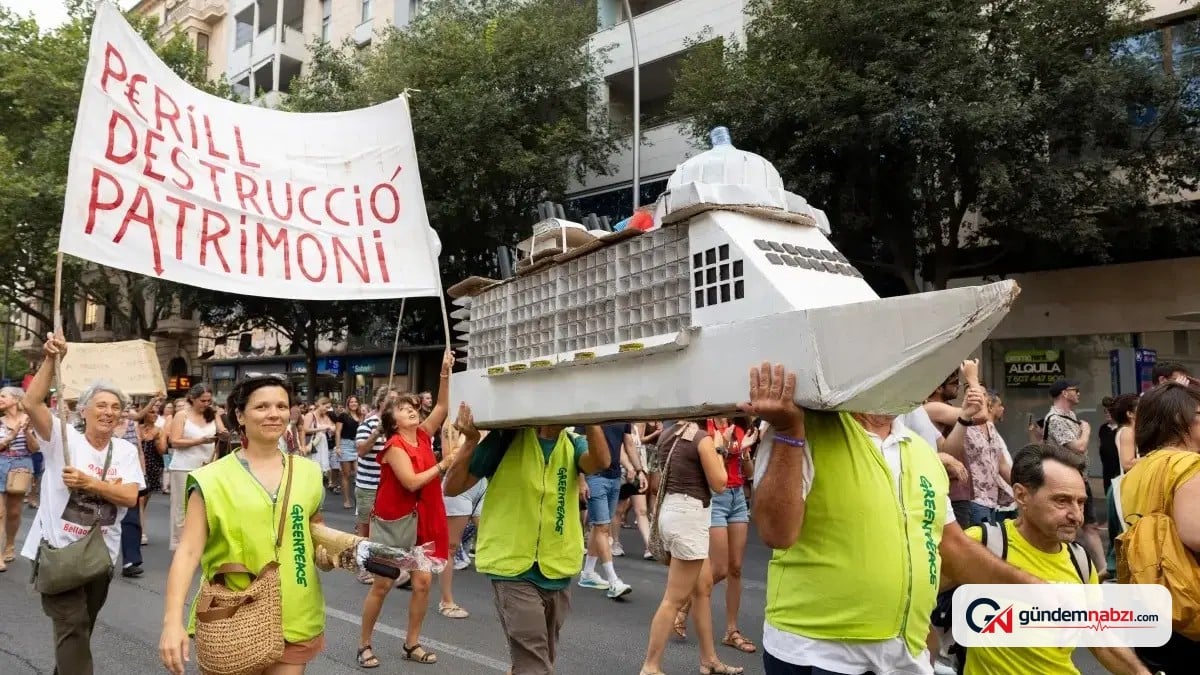 İspanya'nın Mallorca adasında aşırı turizm protestosu