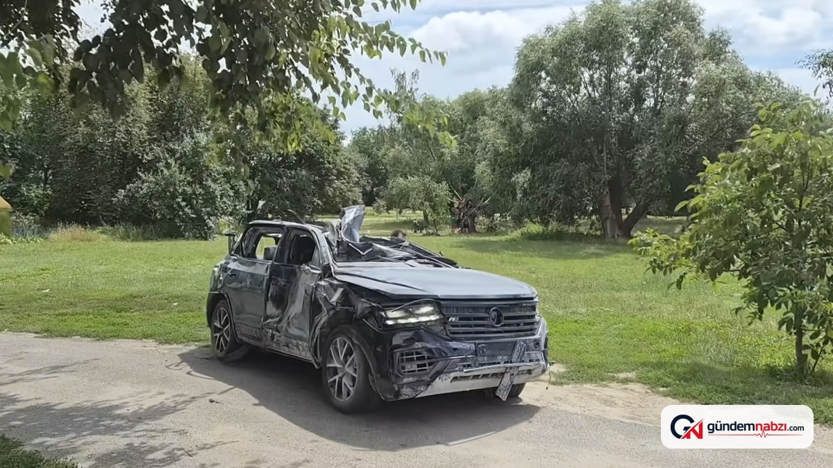 Rus füzesinin hedefi olan Volkswagen Touareg çalışmaya devam etti