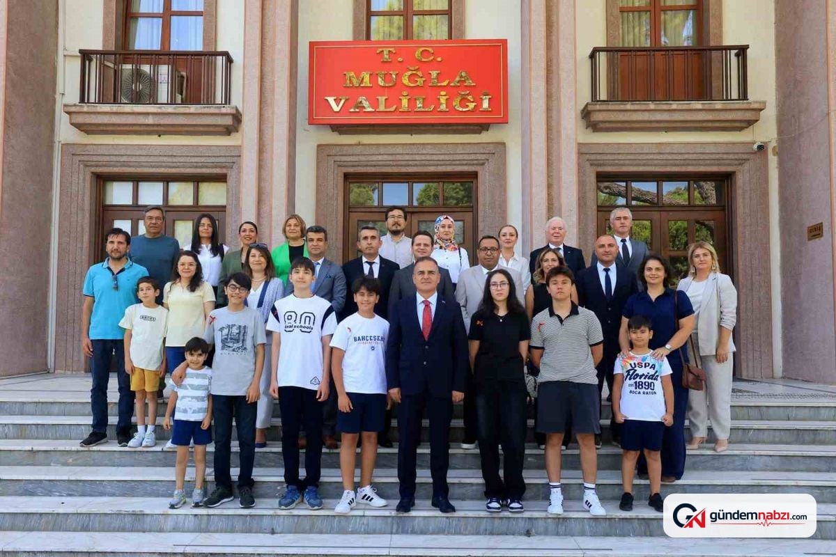 Muğla Valisi LGS şampiyonlarını kabul etti
