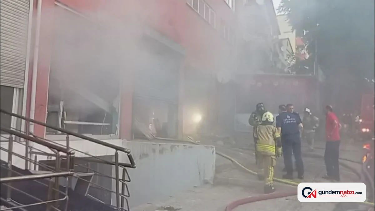 Pendik'te sabun üretim fabrikasında yangın