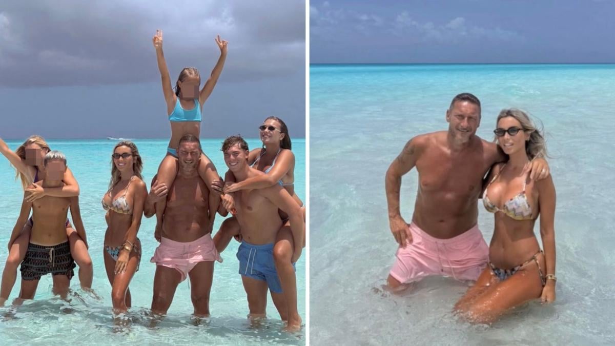 Francesco Totti ve Noemi Bocchi'den Turks e Caicos tatili