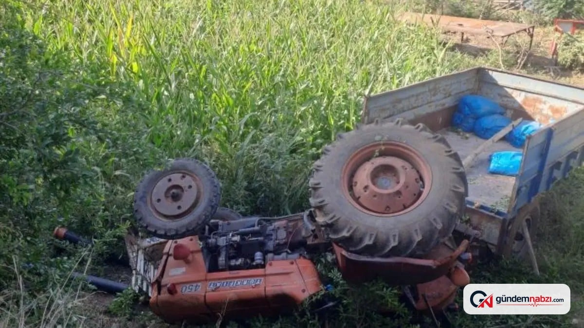 Osmaniye Düziçi'nde traktör devrildi, 2 kişi yaralandı