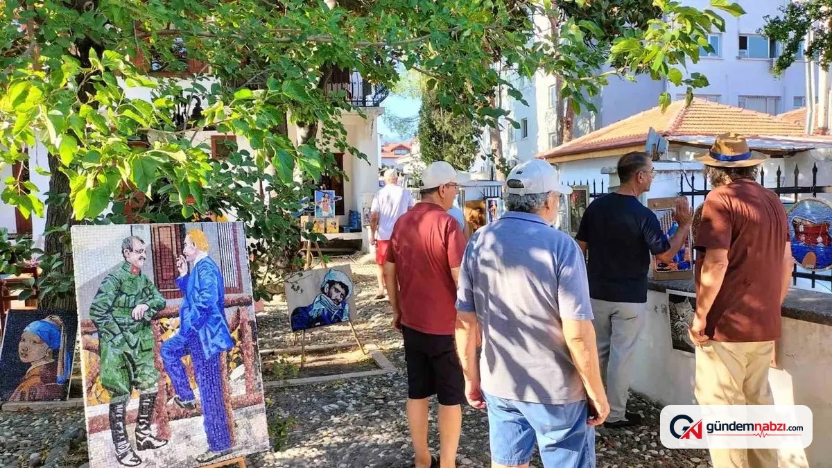 Muğla'da mozaik sergisi sanatseverlerle buluştu