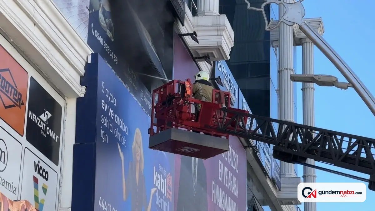 Tokat'ta iş merkezindeki güzellik merkezinde yangın çıktı