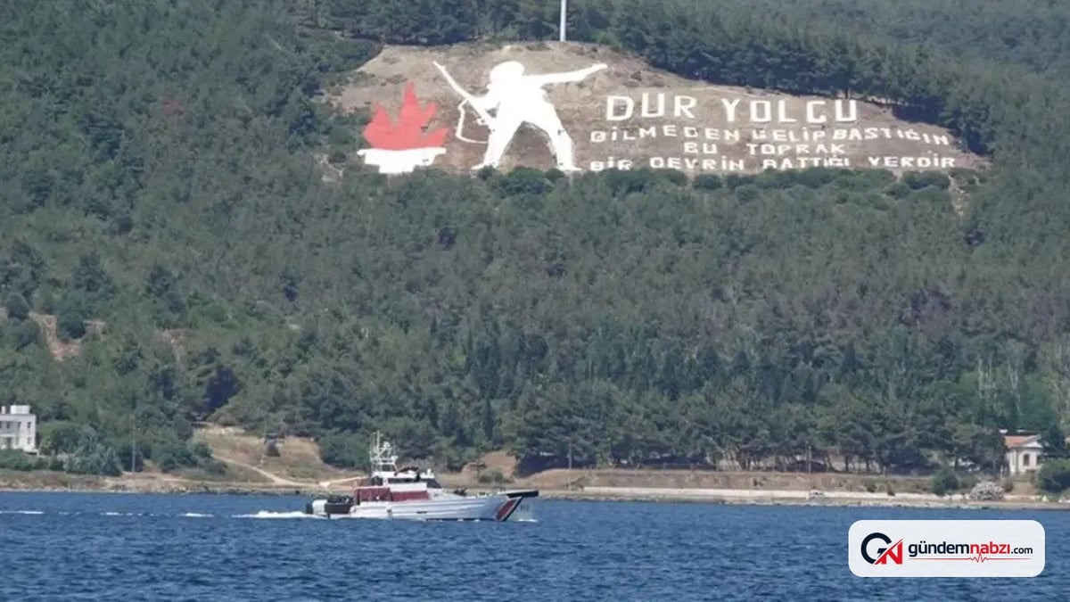 Çanakkale Boğazı'nda arıza yapan gemi karaya oturdu