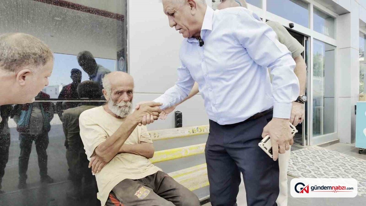 Devletin şefkat eli sokakta yaşayan yaşlı adama uzandı