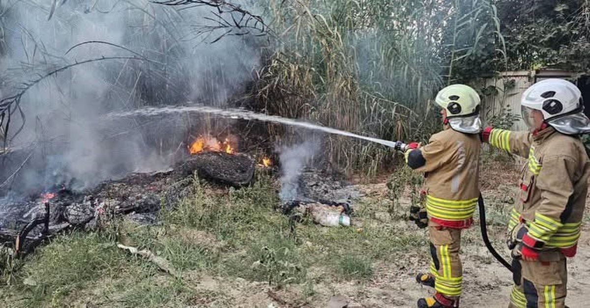 Defne'de sazlık yangını hızlı müdahale ile söndürüldü