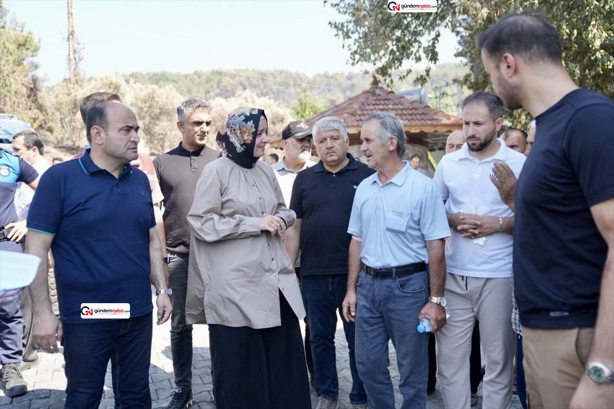AK Parti'li Kaya'dan Muğla'da yangın ziyareti