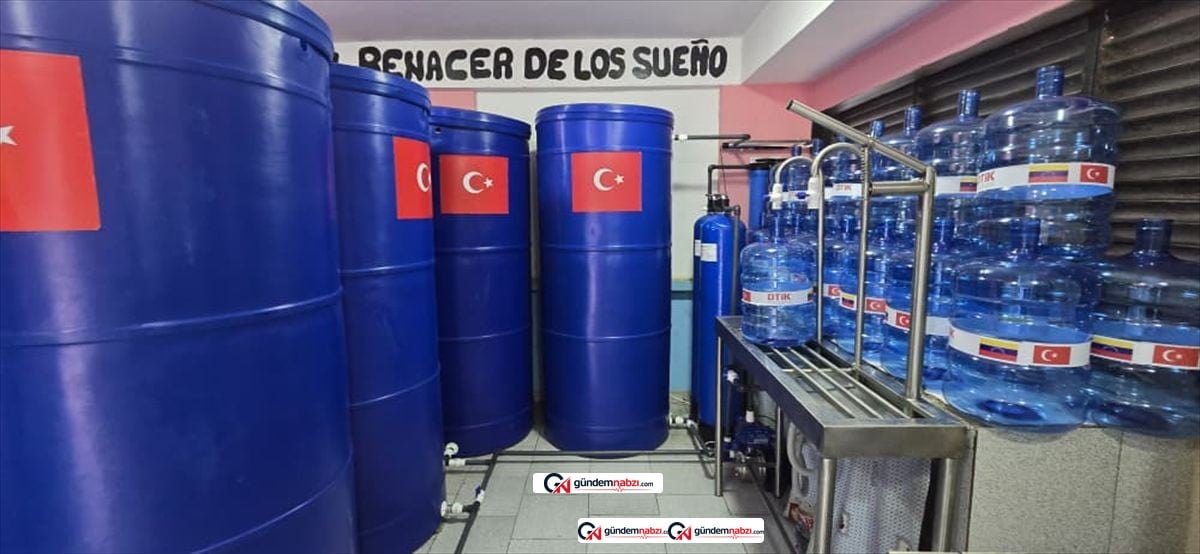 Venezuela'daki AFAD çadır kentine Türk elinden içme suyu tesisi