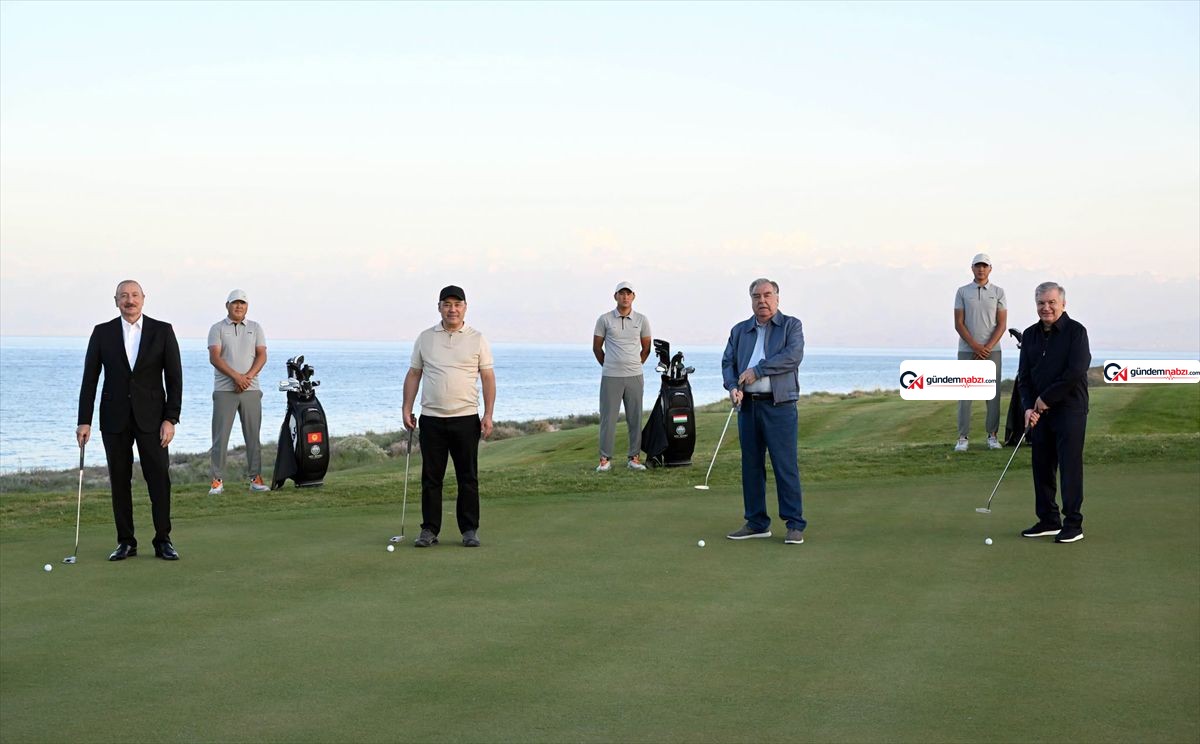 Kırgızistan'da Issık Göl kıyısında uluslararası golf kulübü açıldı