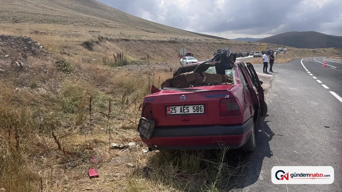 Erzurum'da Düğün konvoyuna hafriyat kamyonu çarptı: 2 ölü, 4 yaralı