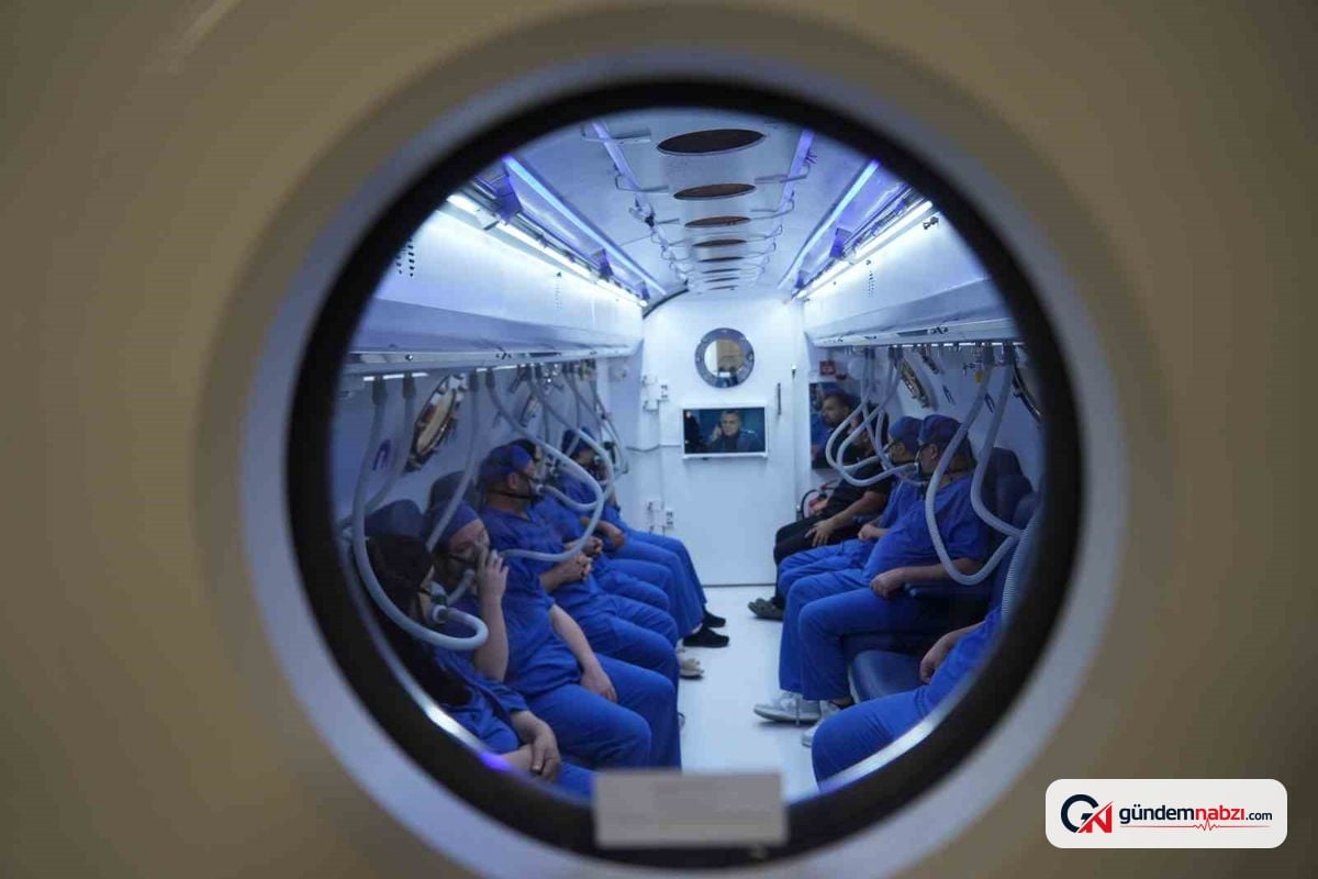 Kocaeli Şehir hastanesi'nde hiperbarik oksijen tedavisi uygulanıyor