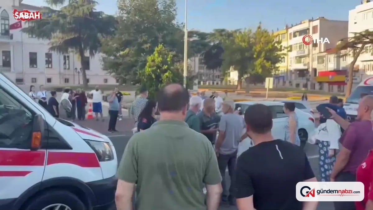 Tekirdağ'da otomobil yayalara çarptı, 2 kadın yaralandı