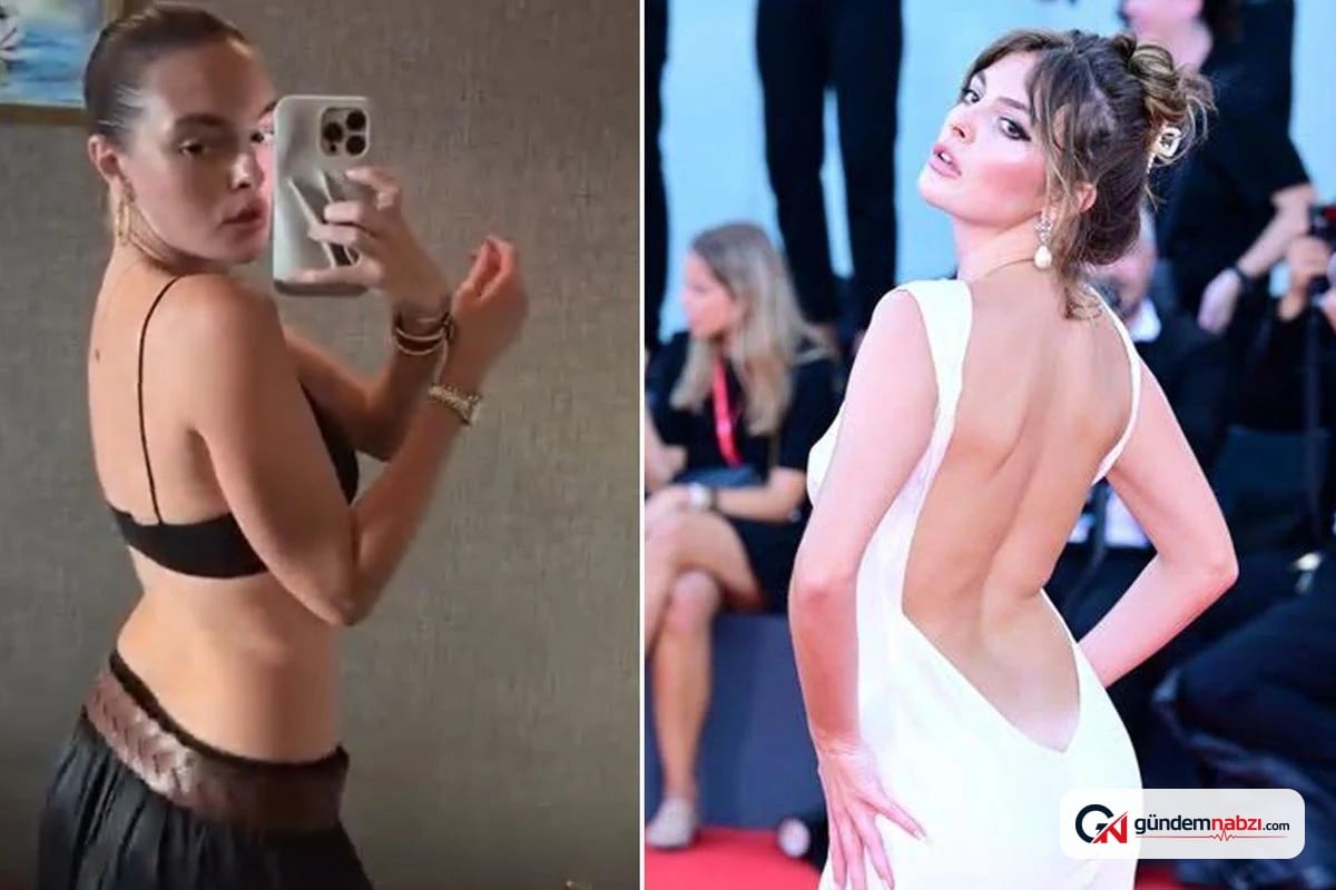 Melis Sezen ayna karşısında dansıyla dikkat çekti