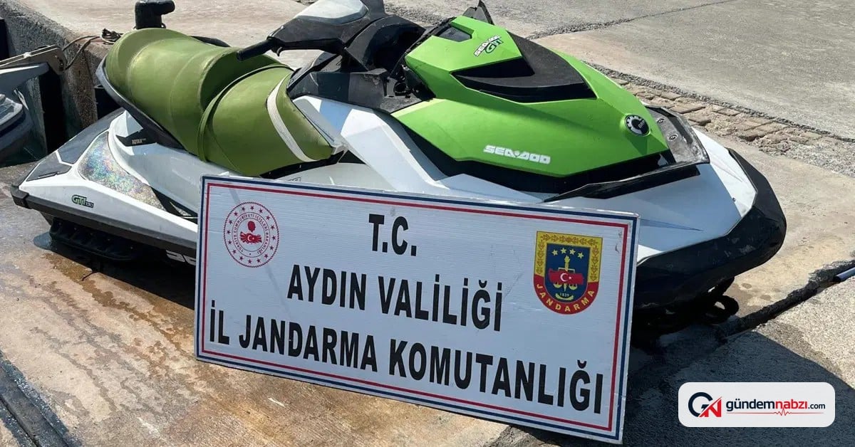 Aydın'da jet ski ile göçmen kaçakçılığına operasyon yapıldı