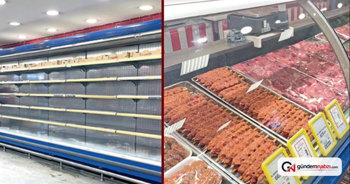 Ankara'da market reyonları: Beyaz et tükeniyor, kırmızı ete yaklaşan yok