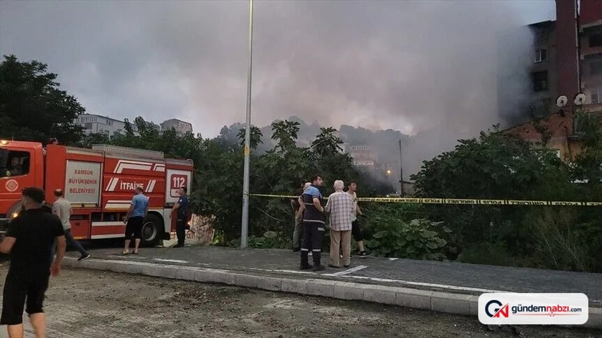 Samsun'daki tüp deposunda yangın kontrol altına alındı