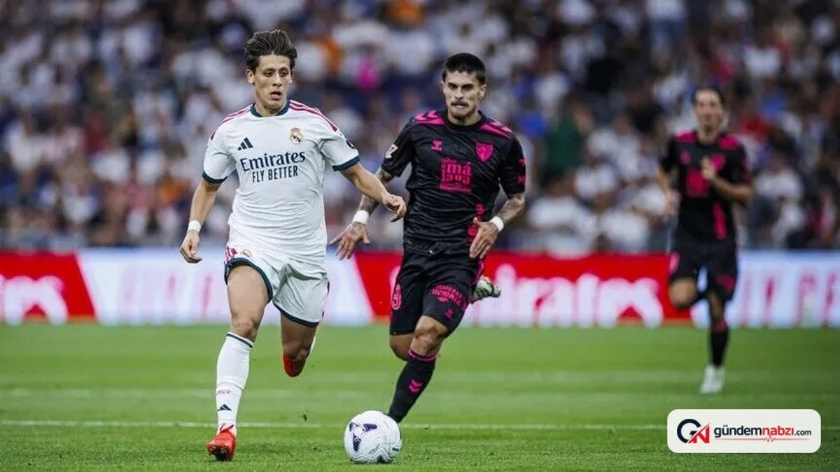 Real Madrid, Malaga'yı 4-0 mağlup etti: Arda Güler son sözü söyledi