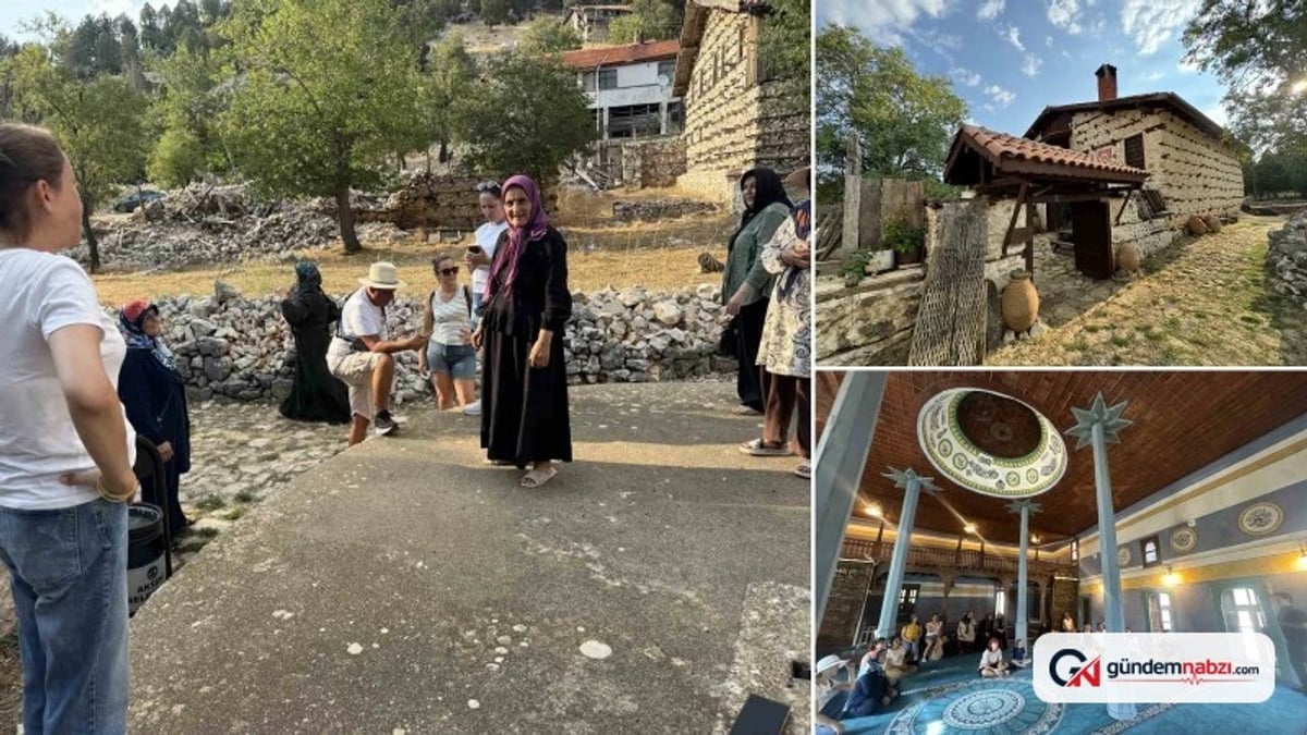 Antalya Akseki'de 55 nüfuslu Sarıhacılar 200 bin ziyaretçi ağırladı