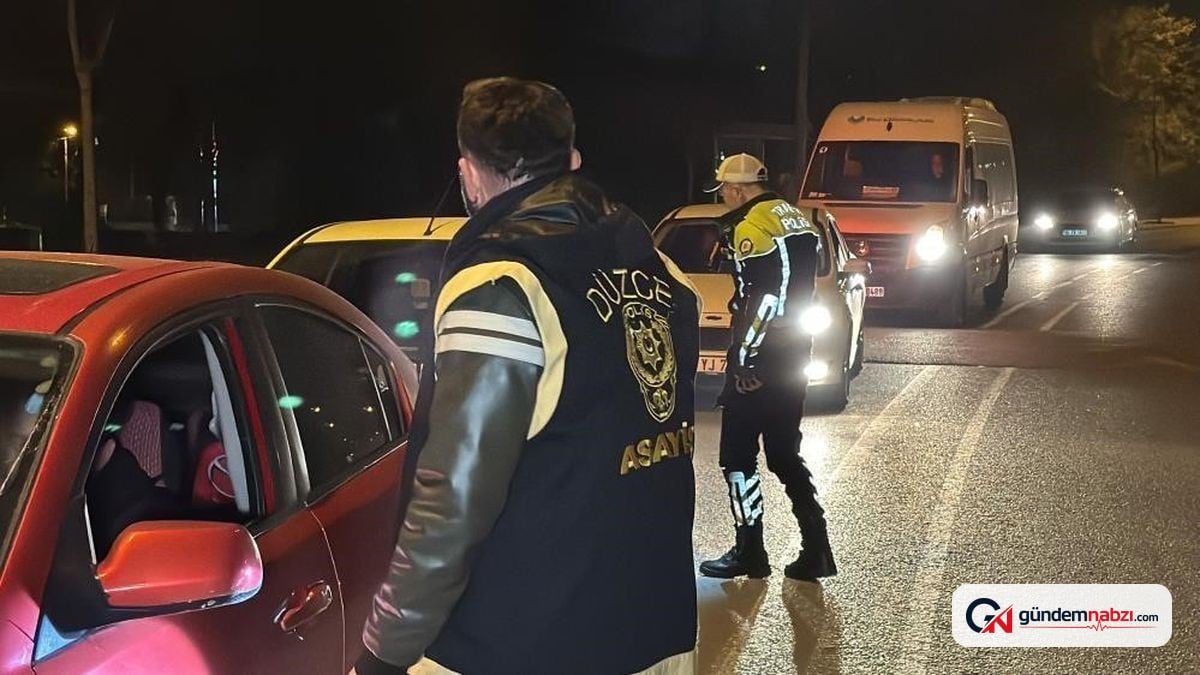 Düzce'de denetimlerde 41 gözaltı, 23 tutuklama