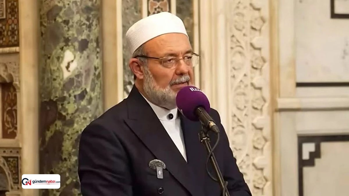 Mehmet Görmez Şam Emevi Camii'nde konuşma yaptı
