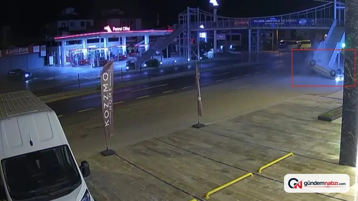 Yalova’da otomobil takla attı, sürücü yaralandı
