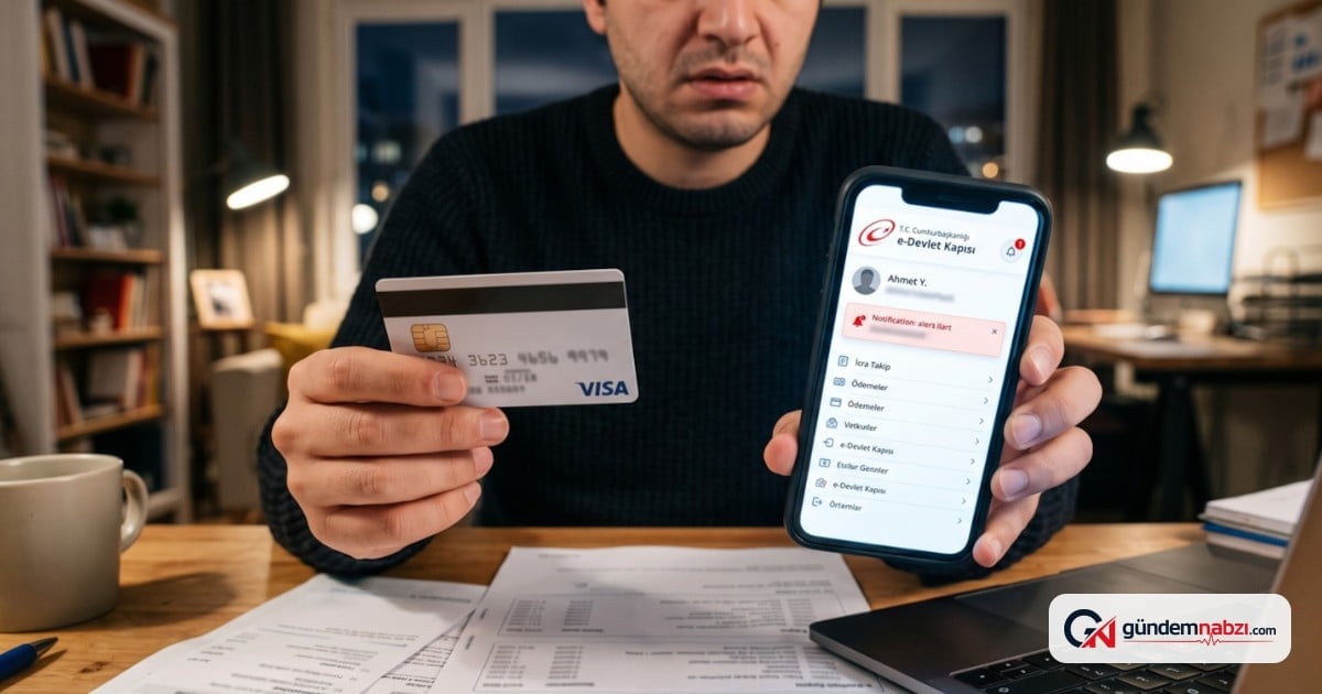 e-Devlet kontrolü yapılmayan kredi kartları için icra uyarısı