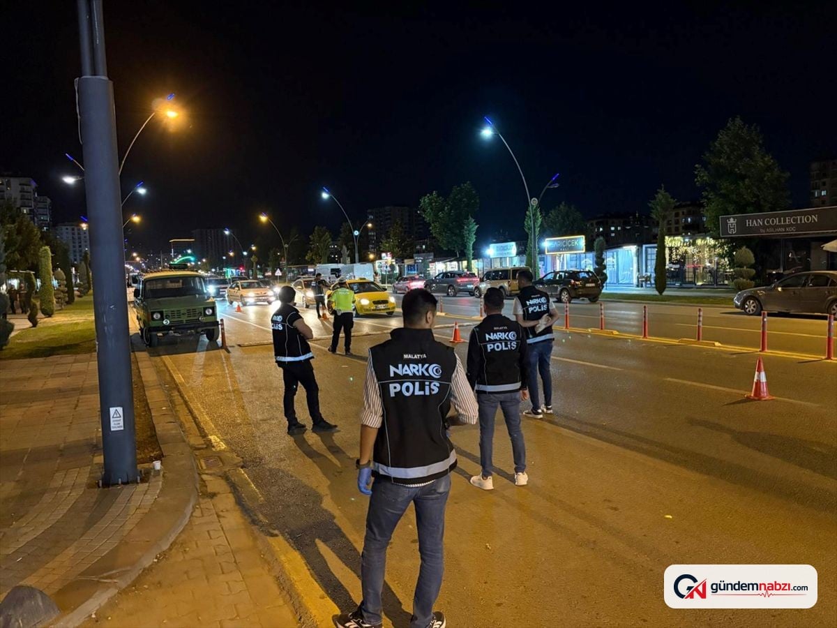 Malatya'da NARKOALAN-3 uygulamasında 387 kişi sorgulandı