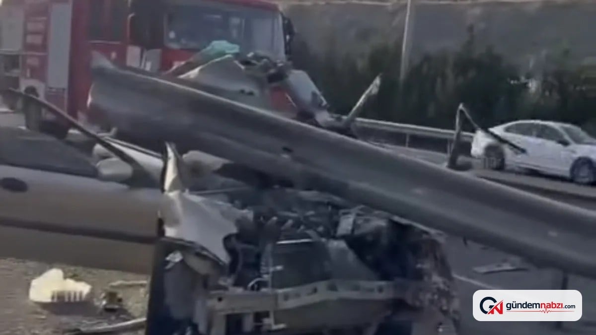 Refüje çarpan araçta 1 kişi hayatını kaybetti, 1 yaralandı