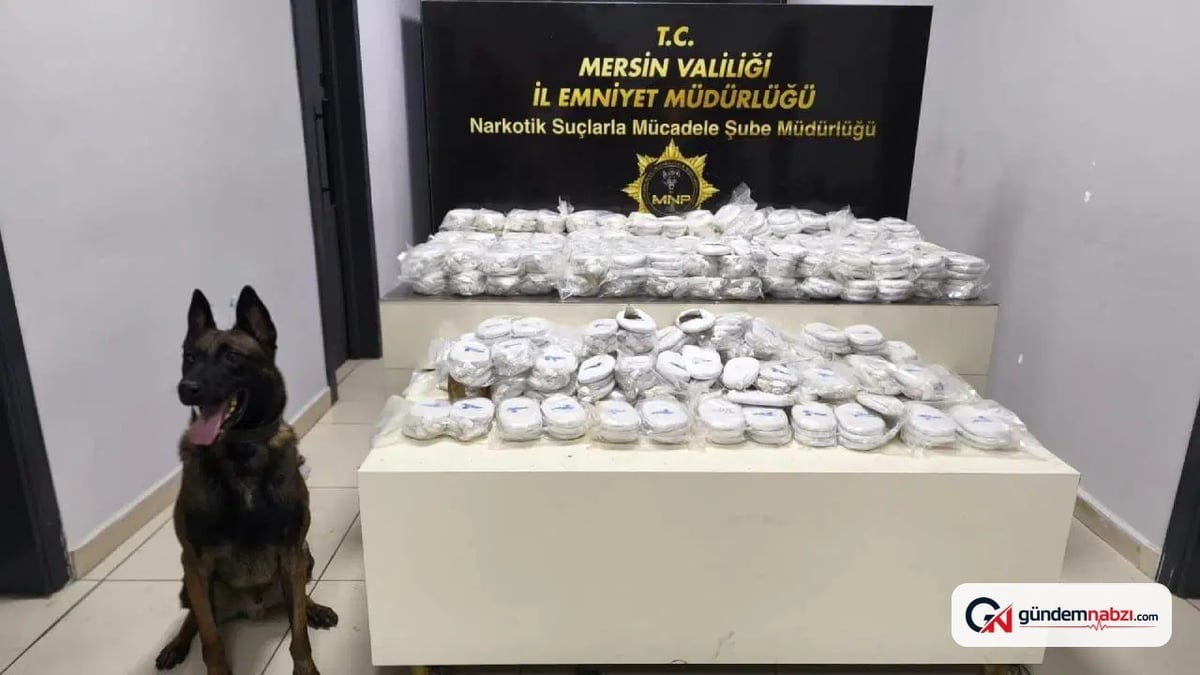 Mersin'de 3,5 kilo kokain ve 122 kilo esrar ele geçirildi