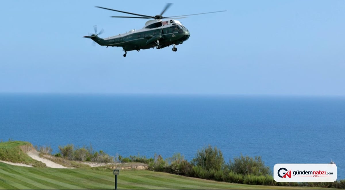 Trump'ı taşıyan helikopterle yolcu uçağı karşı karşıya geldi